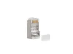 LANBERG RJ-45 ki&scaron;tukas PLS-6000 Cat6 F/UTP permatomas baltas, 100 vnt.