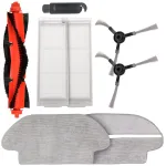 Priedų rinkinys: &scaron;epečiai, volai, filtrai, &scaron;luostės Xiaomi ir Viomi dulkių siurbliams, tinka Mi Robot Vacuum Mop Pro, Viomi V2 V3 SE