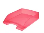 Leitz dėklas lai&scaron;kams Standard Plus Frosty Standard, plastikinis, raudonas, A4, 255 x 357 x 70 mm, 270 g