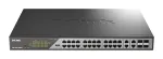 D-Link DSS-200G-28MPP valdomas L2 Gigabit Ethernet (10/100/1000) PoE jungiklis 1U pilkas