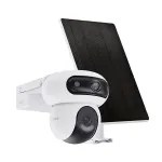 IP kamerų rinkinys Ezviz HB90 su 8W saulės baterija, dviguba 4MP+4MP, Wi-Fi, AOV