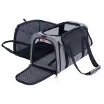 ZOLUX NOMAD L Expandable Pet Carrier 48&times;30.8&times;30,5 cm Grey/Black