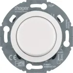 Hager WTN4011WG Universalus sukamas reguliatorius su centrine detale, System 1930/Glas, balta, įmontuojamas, R L C LED