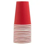 PROnappe 15 kartono puodelis 200 ml, raudonas (89115I)