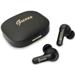 &ldquo;Guess Script Metal&rdquo; TWS ausinės (juodos)