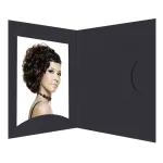 DAIBER Portrait Folders Opti-Line 10x15 cm Black 100-Pack