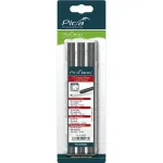 PICA BIG DRY Refills Carpenter 2H &ndash; 12 grafito &scaron;erdžių, stačiakampės 2x5 mm, 150 mm ilgio, juodos spalvos