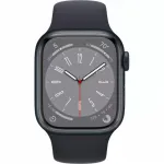 &bdquo;Apple Watch Series 8&ldquo; GPS 41mm &bdquo;Midnight&ldquo; aliuminio korpusas su &bdquo;Midnight&ldquo; sportine juostele &ndash; reguliarus dydis