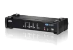 ATEN 4 prievadų USB DVI KVM jungiklis su garsu ir USB 2.0 &scaron;akotuvu (su KVM kabeliais)