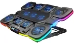 Rampage GLACIERS50 Gaming Laptop Cooling Stand 14-17 inch, 2600RPM, Black