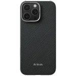 PITAKA Ultra-Slim PitaTap MagSafe Case, iPhone 16 Pro Max, juoda/pilka