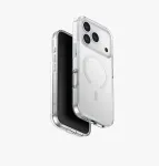UNIQ Clario apsauginis dėklas, skirtas iPhone 17 Pro, Magclick įkrovimas, permatomas