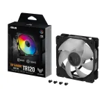 ASUS TUF Gaming TR120 ARGB ventiliatorius - vienetinis, kompiuterio dėžės, 12 cm, juodas