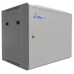 Extralink sieninis stelažas 9U 600x450 pilkos spalvos, metalinės durys