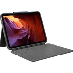Logitech Rugged Folio su US International QWERTY klaviatūra, skirta Apple iPad 10 kartos (A2696) &ndash; Graphite, MIL-STD-810G apsauga nuo kritimo