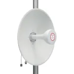 HISMART TV993499 5G/LTE/CBRS 2x2 MIMO kryptinė antena (lėk&scaron;tė), 1,7-4,2 GHz, 17/19 dBi, dviguba poliarizacija, 2x N lizdas (Female), balta