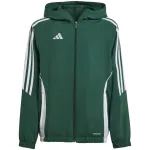 adidas Tiro 24 treniruočių striukė jaunimui, žalia, 140 cm