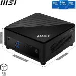MSI Cubi 5 1MA-660AT Mini PC - Intel Core 5 120U, 16GB RAM, 500GB SSD, Windows 11 Home, juodos spalvos