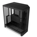 NZXT H6 2026 vidutinio bok&scaron;to oro srauto žaidimų korpusas, juodas, grūdintas stiklas