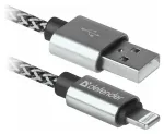Defender USB-A į Lightning laidas 1,0 m 2,1A baltas