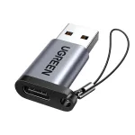UGREEN USB 3.0 vyri&scaron;kas į Type-C 3.1 moteri&scaron;ką adapteris, duomenų perdavimui ir įkrovimui, kosminė pilka