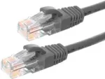 DSIT CAT6 U/UTP tinklo jungiamasis laidas, 10 m, pilkas, 100% varis (DC-61-100)
