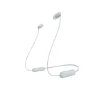 Sony WI-C100 belaidės ausinės, į ausį, skambučiams/muzikai, Bluetooth, balta