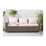KETER California 3 vietų sodo sofa, smėlio spalvos