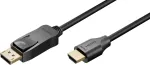 Wentronic Goobay DisplayPort į HDMI kabelis 1,8 m 4K@30Hz juodas 80525