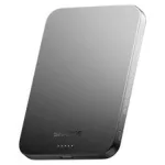 SHARGE AeroMag Air 5000mAh ne&scaron;iojamas įkroviklis su Qi2 15W belaidžiu įkrovimu ir 20W USB-C PD, juodas YDD-AEROMAGAIR-M6