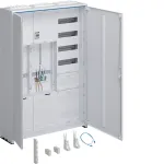 Hager universZ komplektinis skaitiklių spintelė 1100x800x205mm 3 fazių 2 skaitiklių vietos APZ balta ZB333Q25ENT
