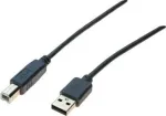 Exertis Connect 532408 USB 2.0 laidas, USB-A į USB-B, 1,8 m, pilkas