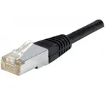 EXERTIS CONNECT Cat.6a F/UTP komutacinis kabelis, 0,3 m, juodas, 10 Gbps, 850012