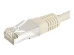 EXERTIS CONNECT CAT.6a F/UTP komutacinis kabelis, pilkas, 7,5 m, 10 Gbps, Slim Boot 859508