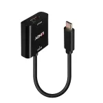 Lindy USB Type C į DisplayPort 4K144 keitiklis, USB Type-C, DisplayPort i&scaron;vestis, 3840 x 2160 pikselių