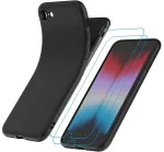 Garegce dėklas iPhone SE 2022 / SE 2020 / 8 / 7 su 2 grūdinto stiklo ekrano apsaugomis