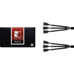 Splitterkabel NA-SC1 Sx2 schwarz, 13,5cm, 2 St&uuml;ck, f&uuml;r PWM L&uuml;fter