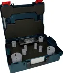 Bosch Progressor medienai ir metalui skirtų kiaurymių pjūklų rinkinys, 7 dalys, 20-114 mm skersmuo, Power Change įtvaras, HSS bimetalinis, su dėklu 2608594431