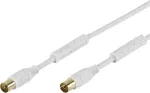 Vivanco SAT antenos prijungimo kabelis, 3 m, baltas VVAN30FEDBGW