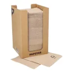 PAPSTAR PUNTO kokteilinės servetėlės, 200 x 200 mm, natūralaus audinio, 2 sluoksnių, 1/4 lankstymo, mikro ta&scaron;keliai, 250 servetėlių 89546