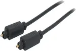 SHIVERPEAKS 3,0 m Toslink į Toslink optinis garso kabelis, auksuoti jungtys, juodas BS69004-3.0
