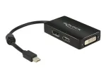 Laidas DeLOCK 0,16 m Mini DisplayPort &rarr; DisplayPort / HDMI / DVI-D adapteris