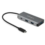 StarTech.com HB31C3A1CPD3 4 prievadų USB-C &scaron;akotuvas, 10 Gbps, 3 x USB-A ir 1 x USB-C, 100 W Power Delivery perduodamoji galia, 25 cm kabelis, Thunderbolt 3 suderinamumas