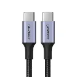 USB-C į USB-C laidas UGREEN 90120B &mdash; 3 m, 5 A, PD, 20 V, 480 Mbps, juodas