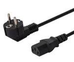 Maitinimo laidas SAVIO CL-146 &mdash; 3 m, IEC C13 į IEC Type E, juodas