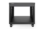 DIGITUS 8U AVS stovas 420x507x460mm srieginės montavimo skylės ratukai juodas