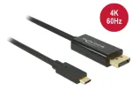 DeLOCK 85256 vaizdo kabelio adapteris 2 m USB Type-C &ndash; DisplayPort juodas