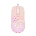 Pelė White Shark GM-9004 Tristan-2 rožinė RGB USB