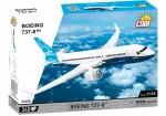 Konstruktorius Cobi Boeing 737-8 &ndash; 340 detalių, rekomenduojamas amžius 7+, mėlynas ir baltas