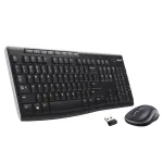 LOGITECH Wireless Desktop Mk270 - Qwertzu Swiss-Lux-lux belaidė klaviatūros ir pelės kombinacija